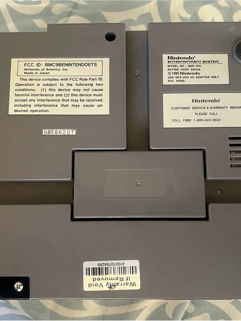 Nintendo NES Console with Gray Cartridges – Classic Game System